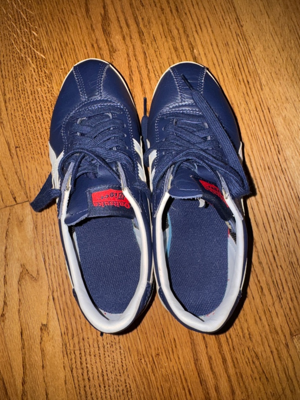 Onitsuka Tiger by Asics Navy and White Retro Sneakers